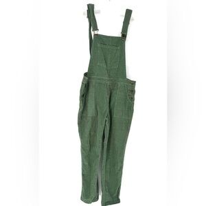 Passenger recycled, cotton, mint green corduroy cottagecore overalls
